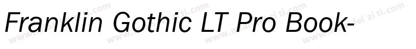 Franklin Gothic LT Pro Book字体转换